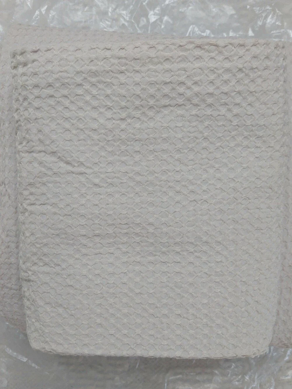 Quince 100% Organic Cotton Waffle Sand Duvet & 2 Shams! King/ Cal King(125)